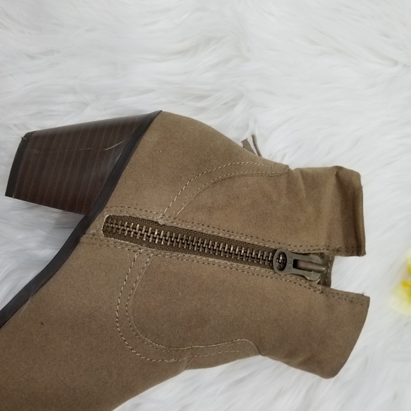 APT.9 Tan and Brown Heel Ankle Boots - Picture 7 of 16